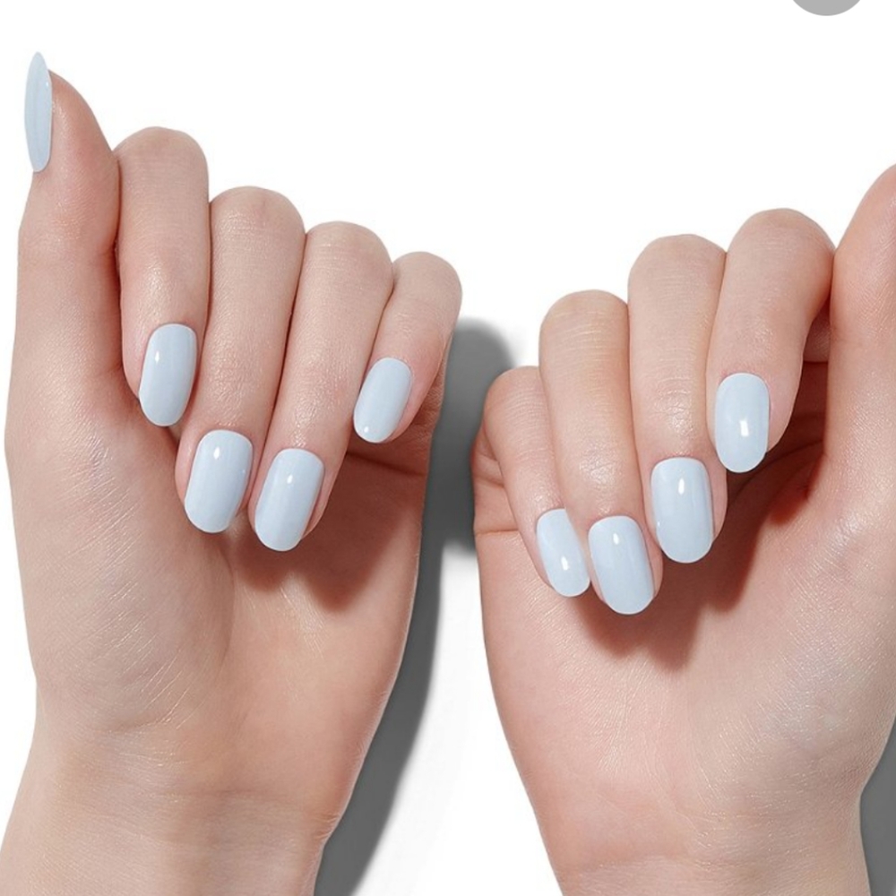 Blue Salt Glaze Semi-Cured Color Gel Strips Dashing Diva Nails